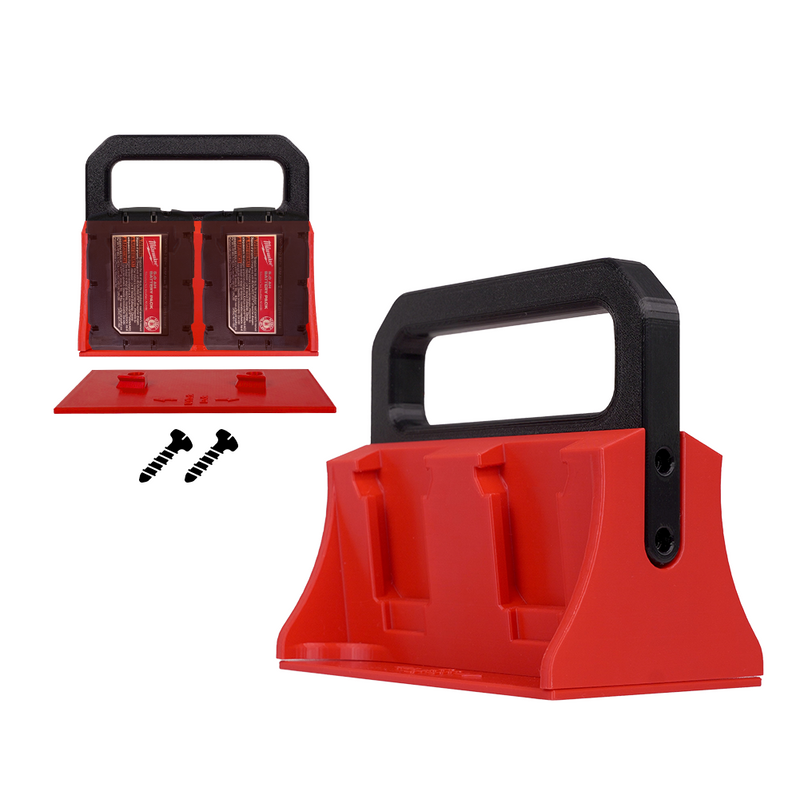 Milwaukee Battery Carrier Holder - Convenient and Secure Storage for M18 & M12 Batteries Portable Storage Solution for Your Power Tools