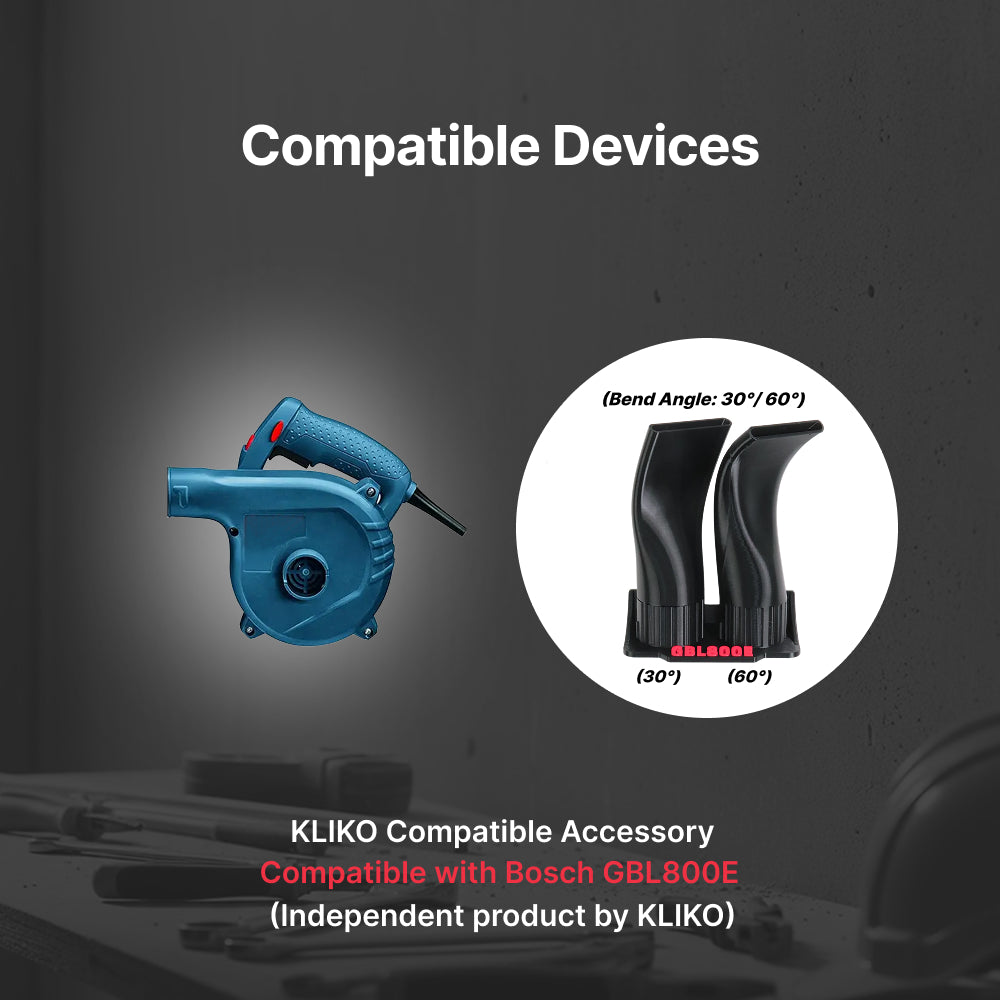 Bosch GBL800E Flat Nozzle 30° & 60° Set with Wall Mount Holder