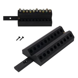 20 pcs Bit set wall mount holder – 20 pcs Bit Set Wall-Mount Holder – Efficiently stores and organizes bit sets saving