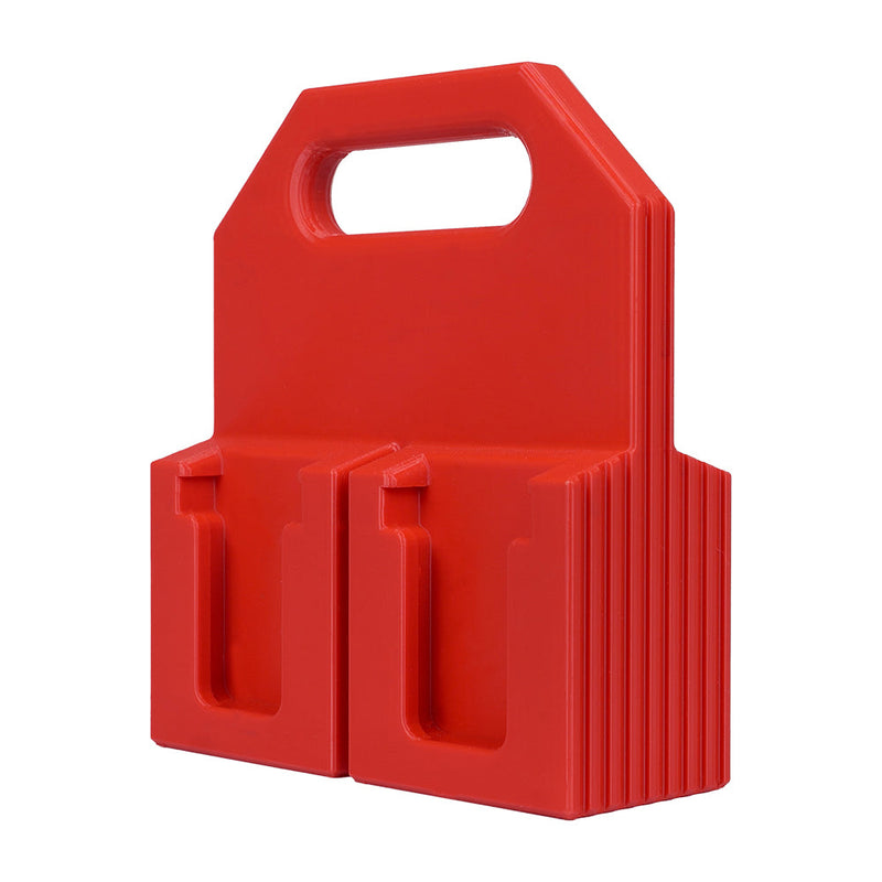 4-Pack Battery Caddy for Milwaukee M18 – Wall Mount Holder – Space-Saving Organizer – Durable PETG - Power Tool