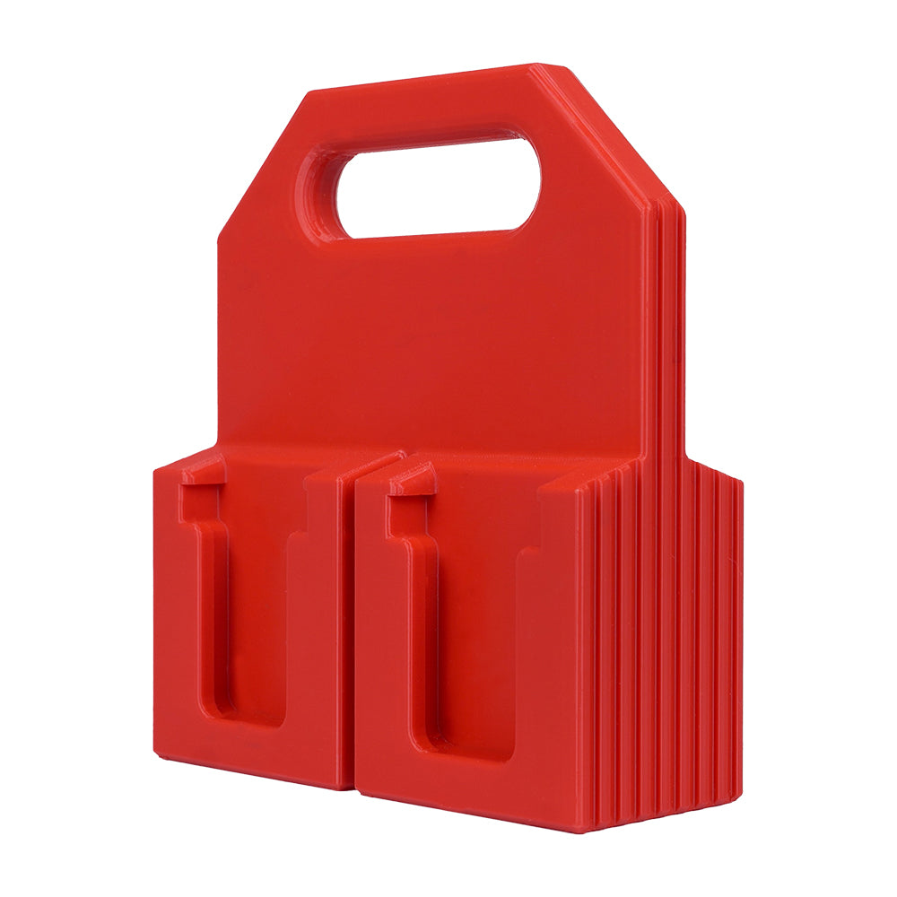 4-Pack Battery Caddy for Milwaukee M18 – Wall Mount Holder – Space-Saving Organizer – Durable PETG