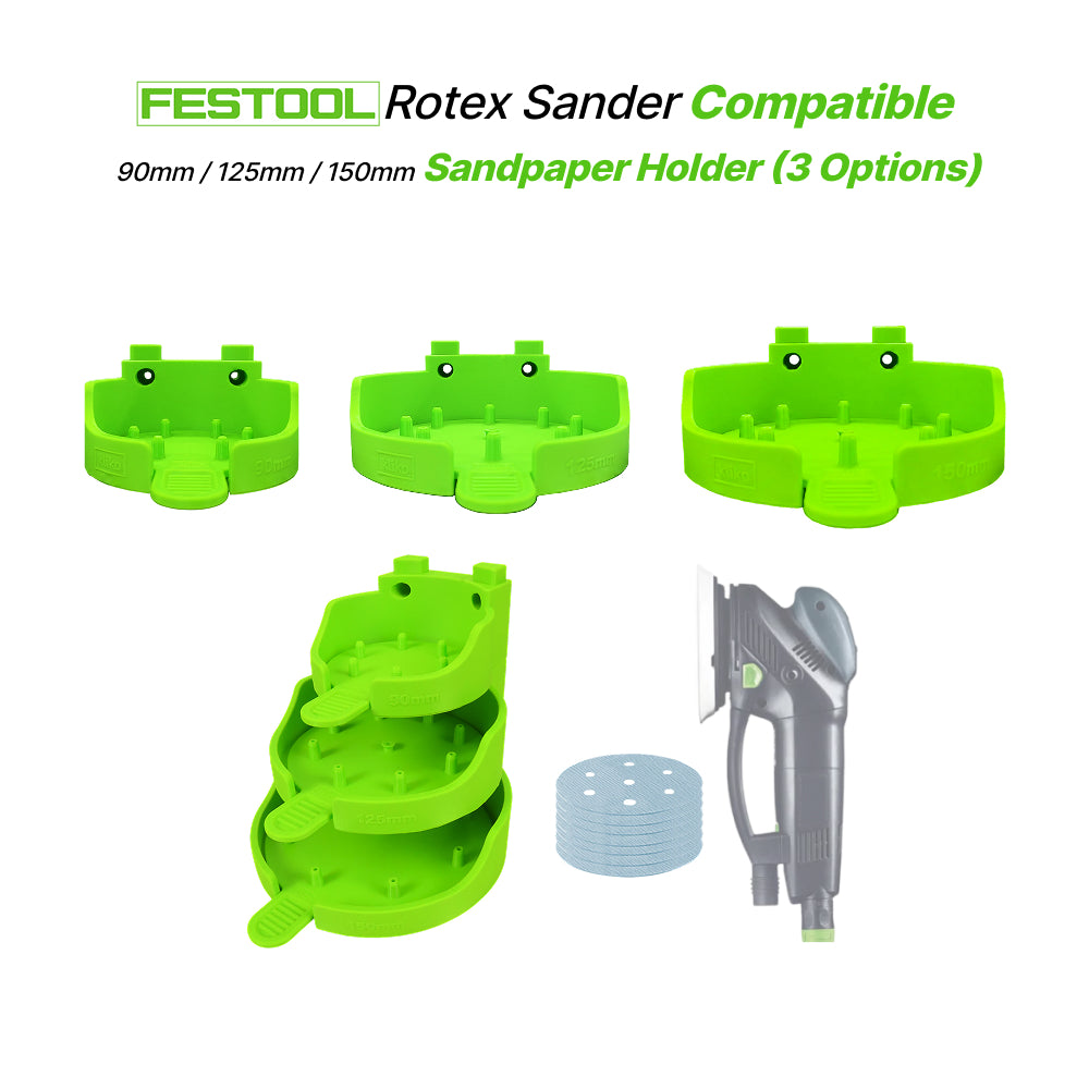 Festool Rotex Sander Sandpaper Wall mount Holder 90/125/150mm