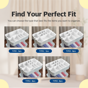 11-Piece Slim Cart Dividers Set for IKEA RÅSKOG – 3-Tier Rolling Cart Dividers & Storage Bins with Hooks – Pastel