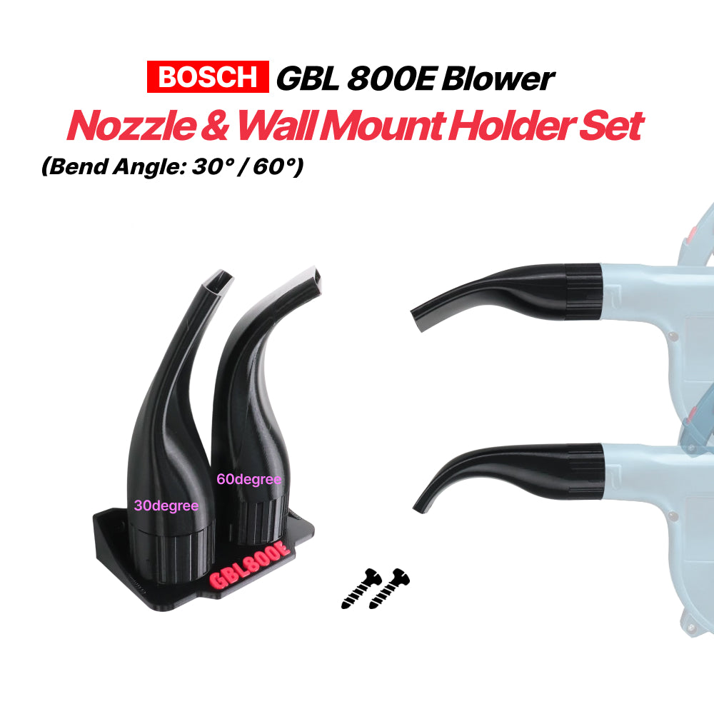 Bosch GBL800E Flat Nozzle 30° & 60° Set with Wall Mount Holder