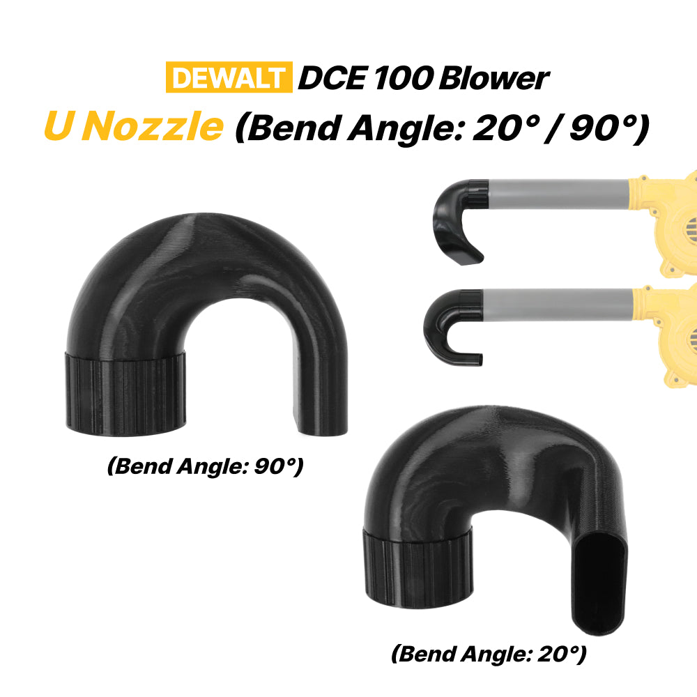 Dewalt DCE100 Blower Curved Nozzle – U Shape 20° & 90° Options