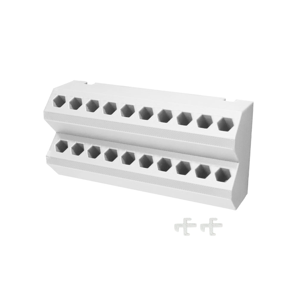 IKEA SKÅDIS 20-Hole Bit Holder – Pegboard Hex Bit Organizer