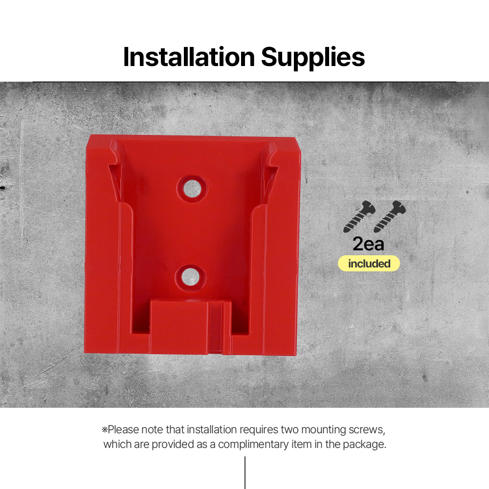 8x Battery Storage Holder for Milwaukee M18 – Wall Mount Organizer – Secure Fit – Durable PETG - Power Tool Accessories