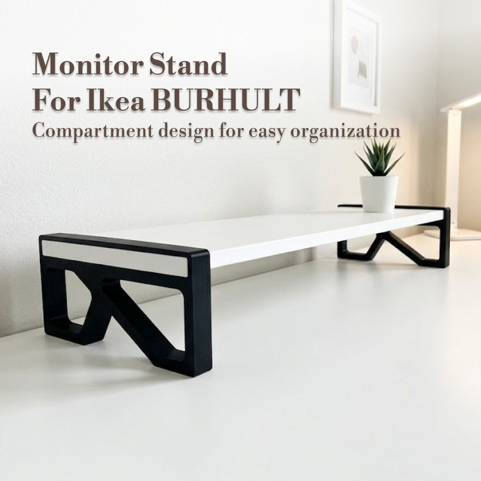 Ikea Monitor Stand Riser Legs for Ikea BURHULT – DIY Desk Shelf | PROTO ...