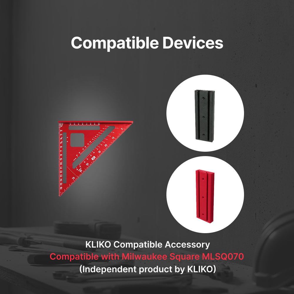 Milwaukee Square Wall Mount for MLSQ070, Vertical Holder for 7" Rafter & 4-1/2" Trim Square