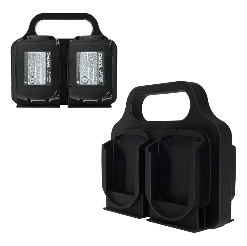 Battery X2 Caddy for Makita 18V – 4-Pack Wall Mount Holder – PETG Durable – Easy Installation