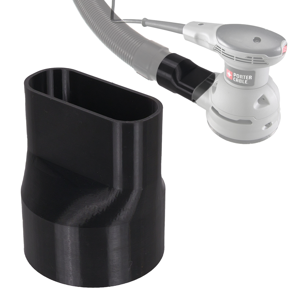 Porter Cable Sander to Shopvac – Porter-Cable Sander to Shop Vac Adapter – Connects your sander to a dust collector hose for a cleaner workspace
