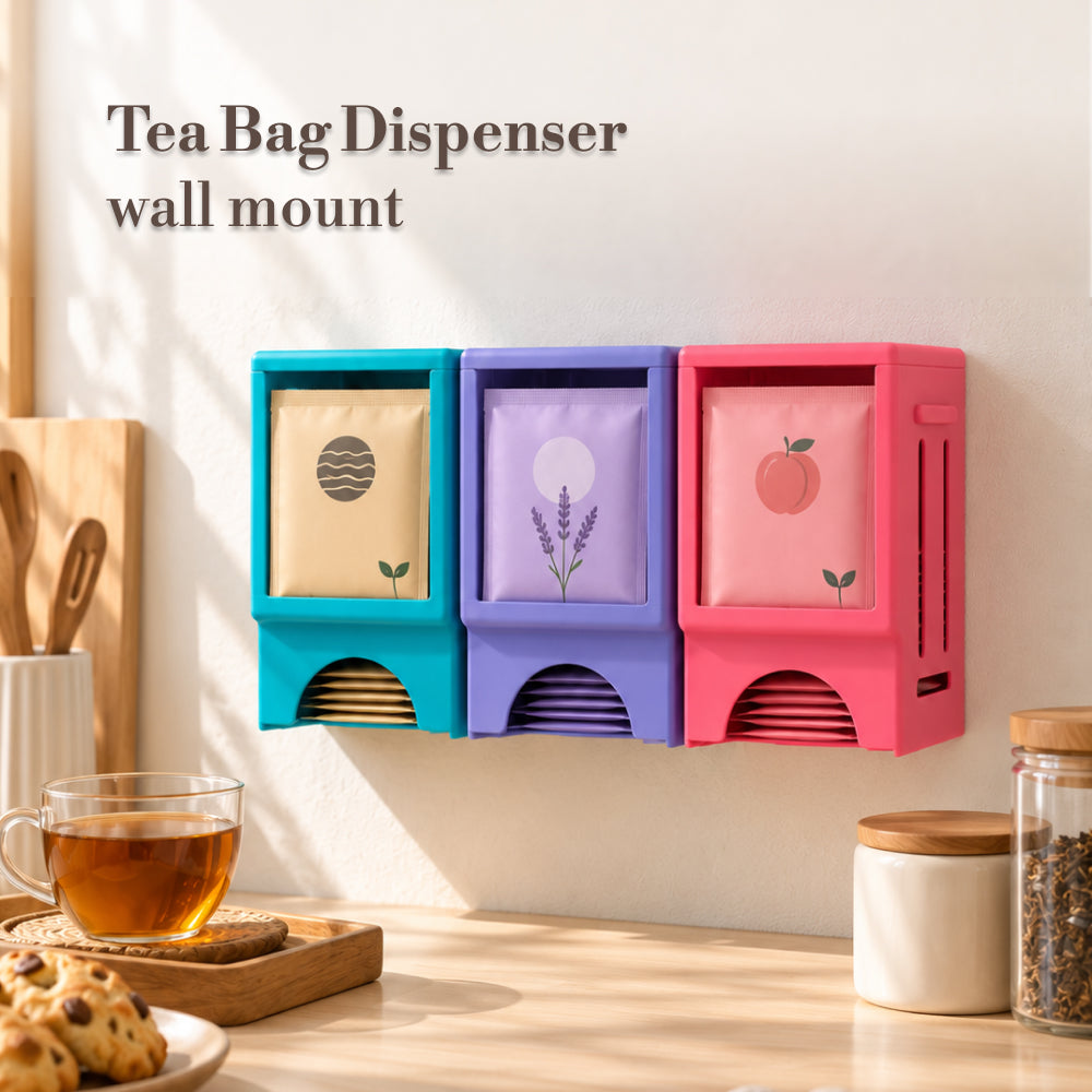 Stylish Purple Teabag Dispenser Wall Mount