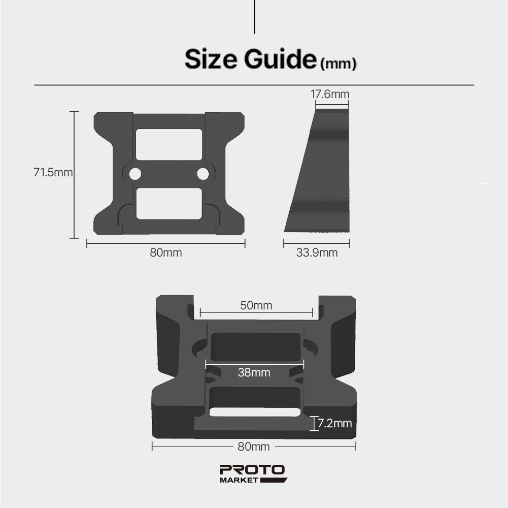 Angled Wall Mount Battery Holder for Milwaukee M18 – Durable PETG – Space-Saving Organizer - Power Tool Accessories