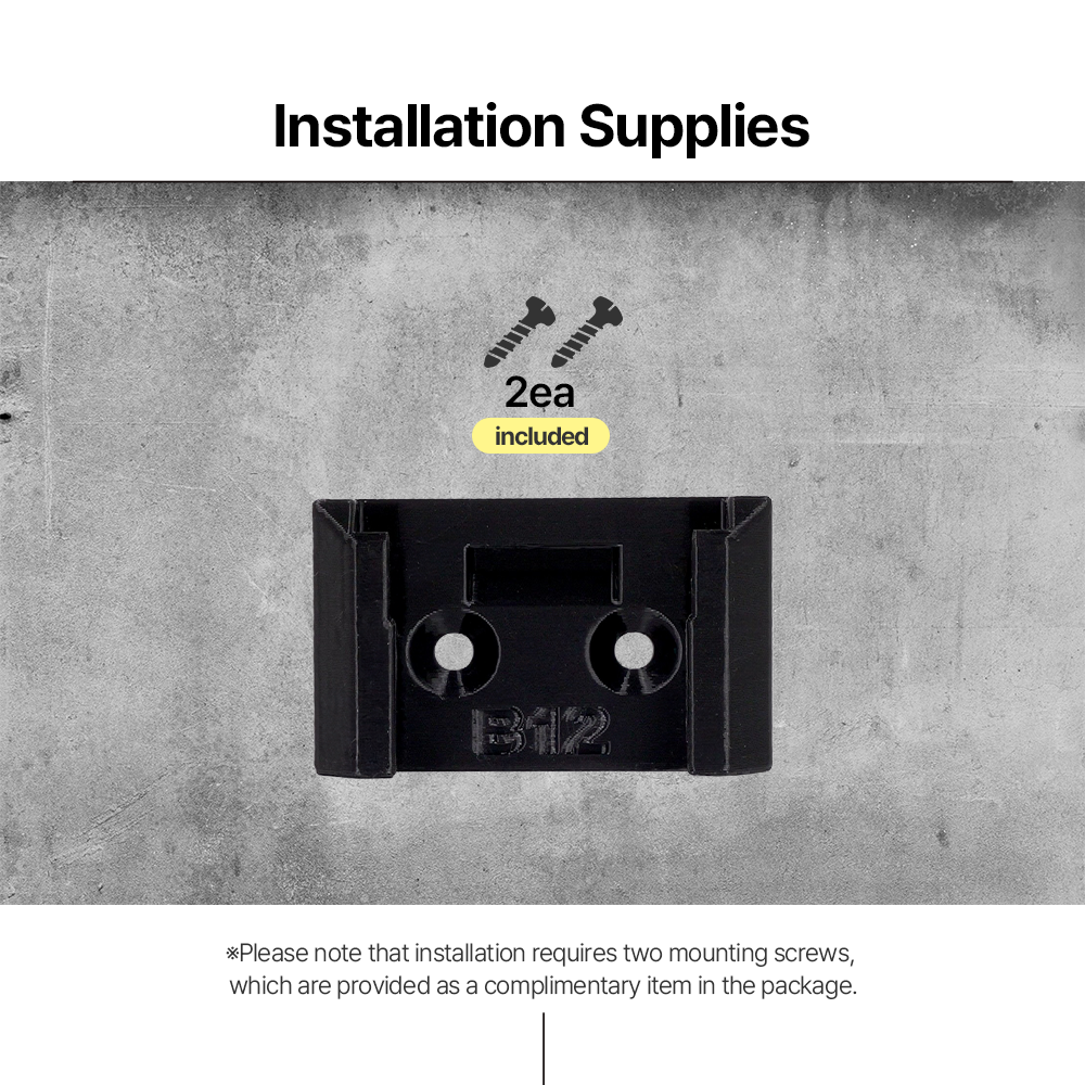 B12 HILTI Battery Holder – Wall-mounted battery holder for HILTI 12V – Saves space and keeps batteries secure - Power