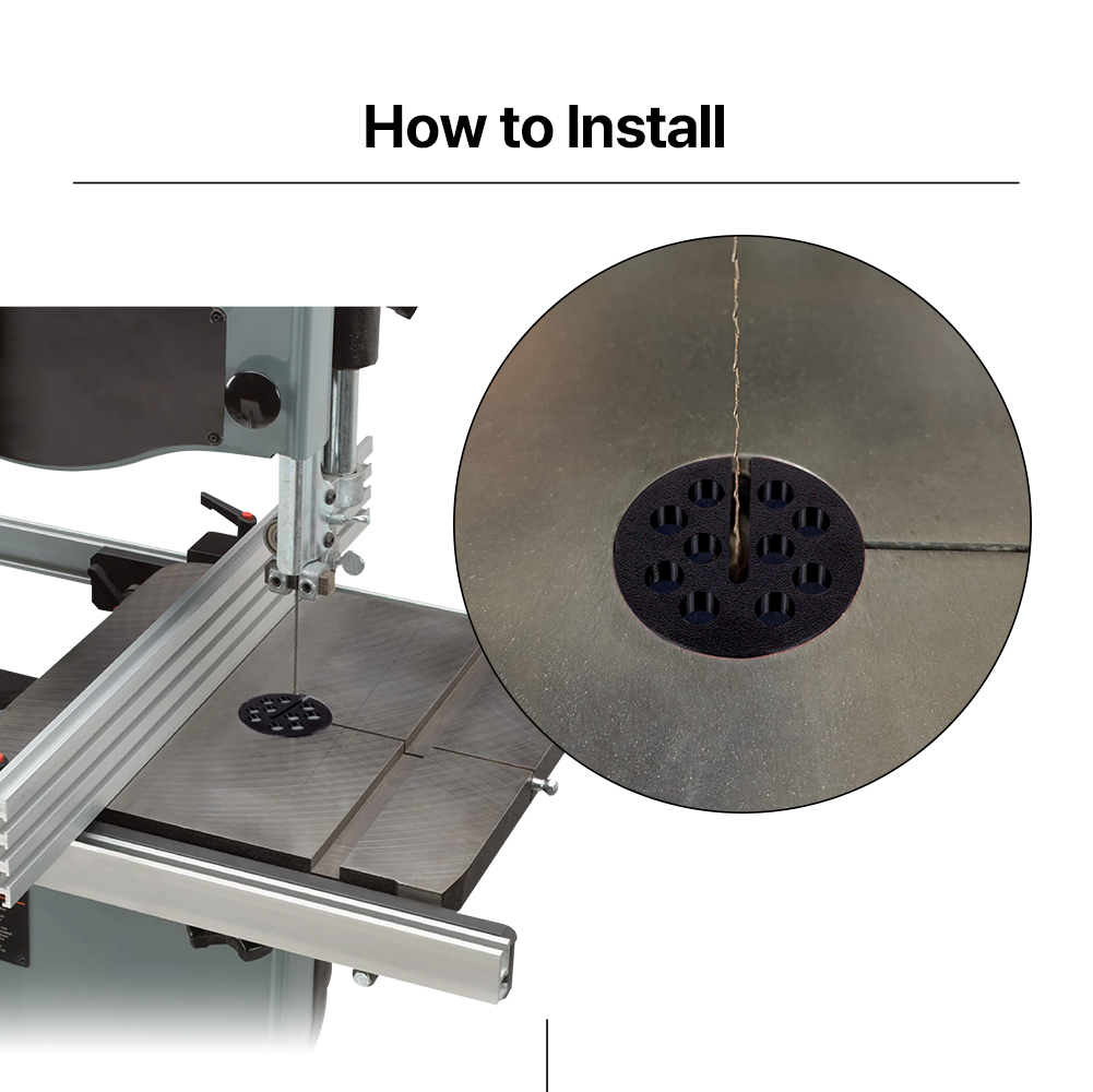 Band Saw Insert for Porter Cable – Precise Fit – Zero Clearance Option – Durable Plastic Replacement - Power Tool