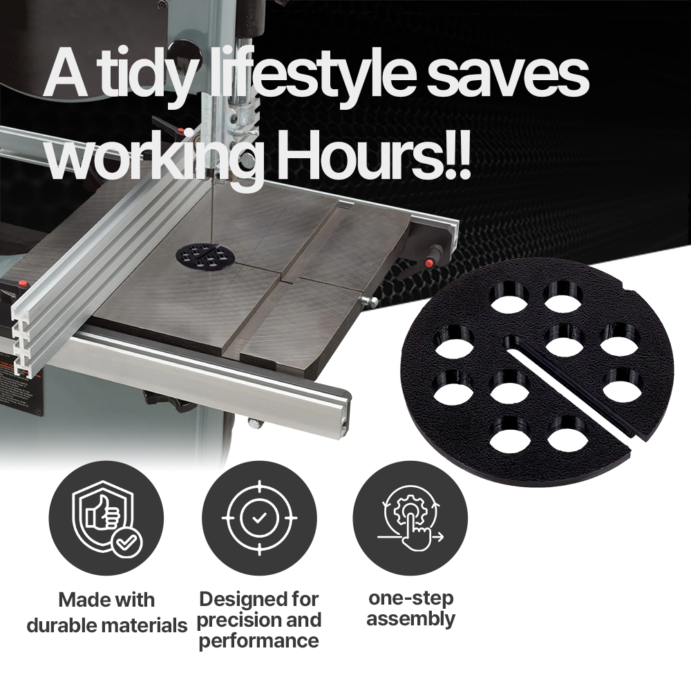 Band Saw Insert for Porter Cable – Precise Fit – Zero Clearance Option – Durable Plastic Replacement - Power Tool