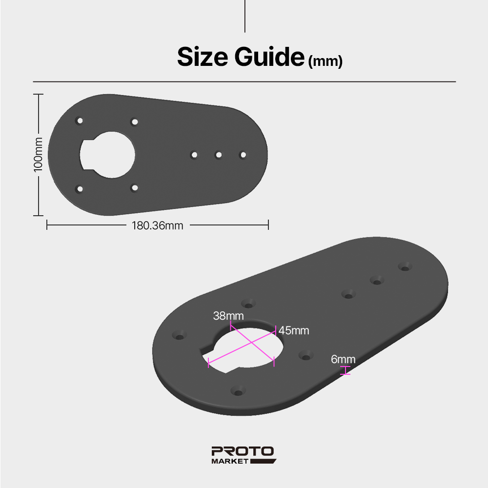 Baseplate for Makita RT0700 Router – Precision-fit baseplate for Makita RT0701C / RT0700C router – Enhances control