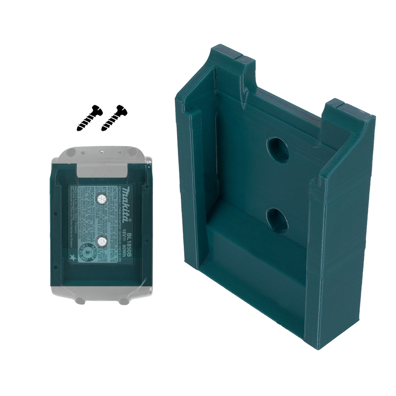 Battery Holder for Makita 18V – Secure Wall Mount Storage Rack for Makita LXT Batteries – Durable PETG Construction