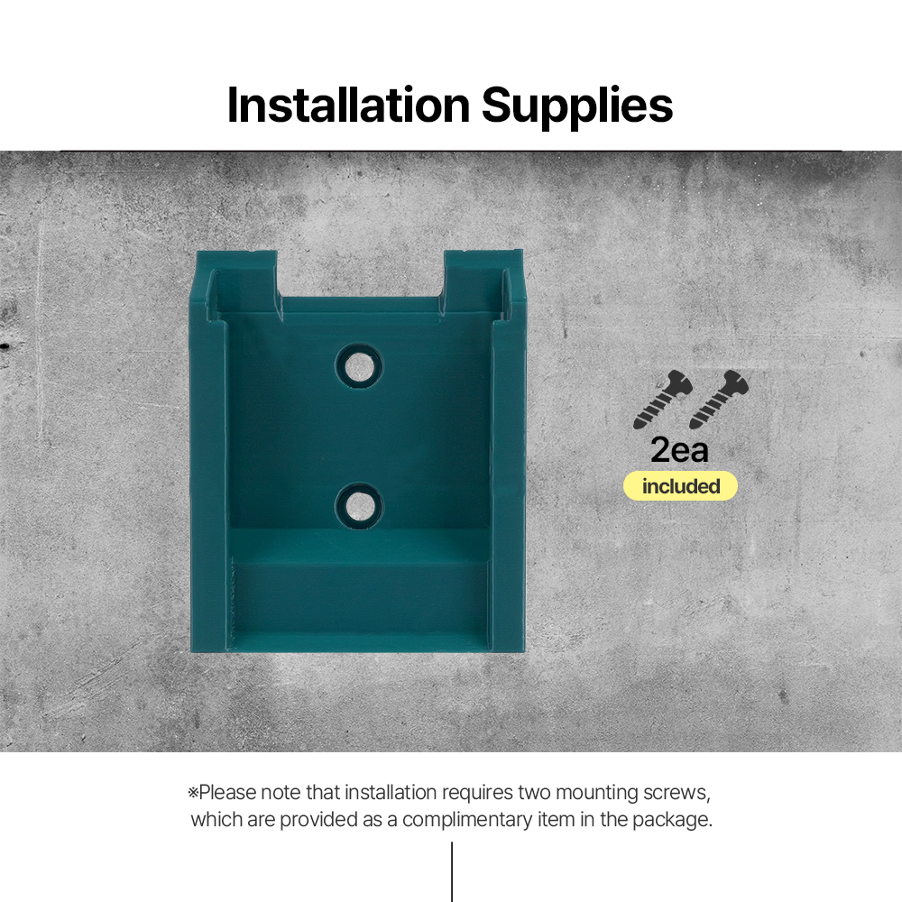 Battery Holder for Makita 18V – Secure Wall Mount Storage Rack for Makita LXT Batteries – Durable PETG Construction