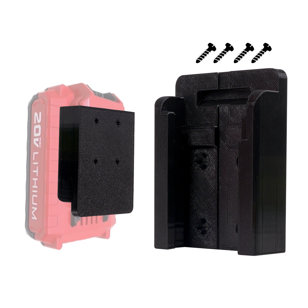 Battery Mount for Porter Cable 20V – Wall Organizer – Secure Fit – Durable PETG – Easy Install - Power Tool Accessories
