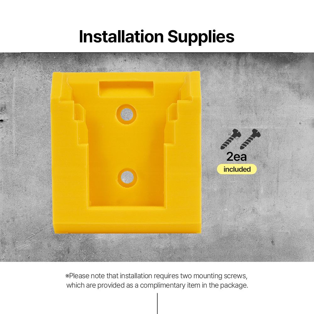 Battery Storage Holder for Dewalt 20V60V – Wall Mount Organizer – Secure Fit – Durable PETG - Power Tool Accessories