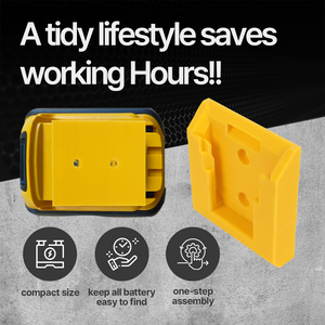 Battery Storage Holder for Dewalt 20V60V – Wall Mount Organizer – Secure Fit – Durable PETG - Power Tool Accessories