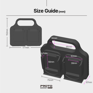 Battery X2 Caddy for Makita 18V – 4-Pack Wall Mount Holder – PETG Durable – Easy Installation - Power Tool Accessories