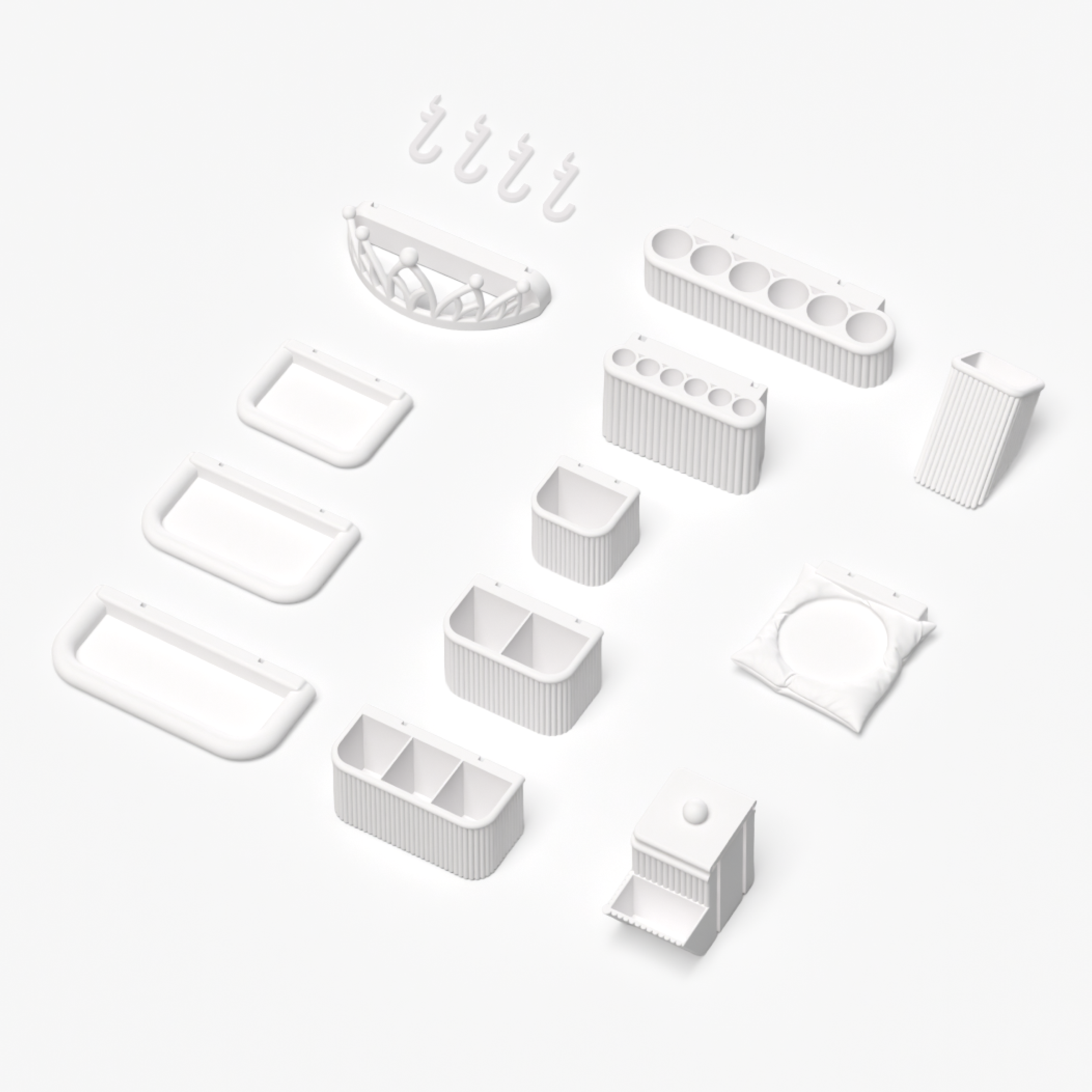 Beauty Organizer Set Compatible with IKEA Skådis – Pegboard Accessories | No Tools Required | 6/8/10/13 Piece 4 Options