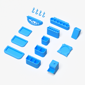 Beauty Organizer Set Compatible with IKEA Skådis – Pegboard Accessories | No Tools Required | 6/8/10/13 Piece 4 Options