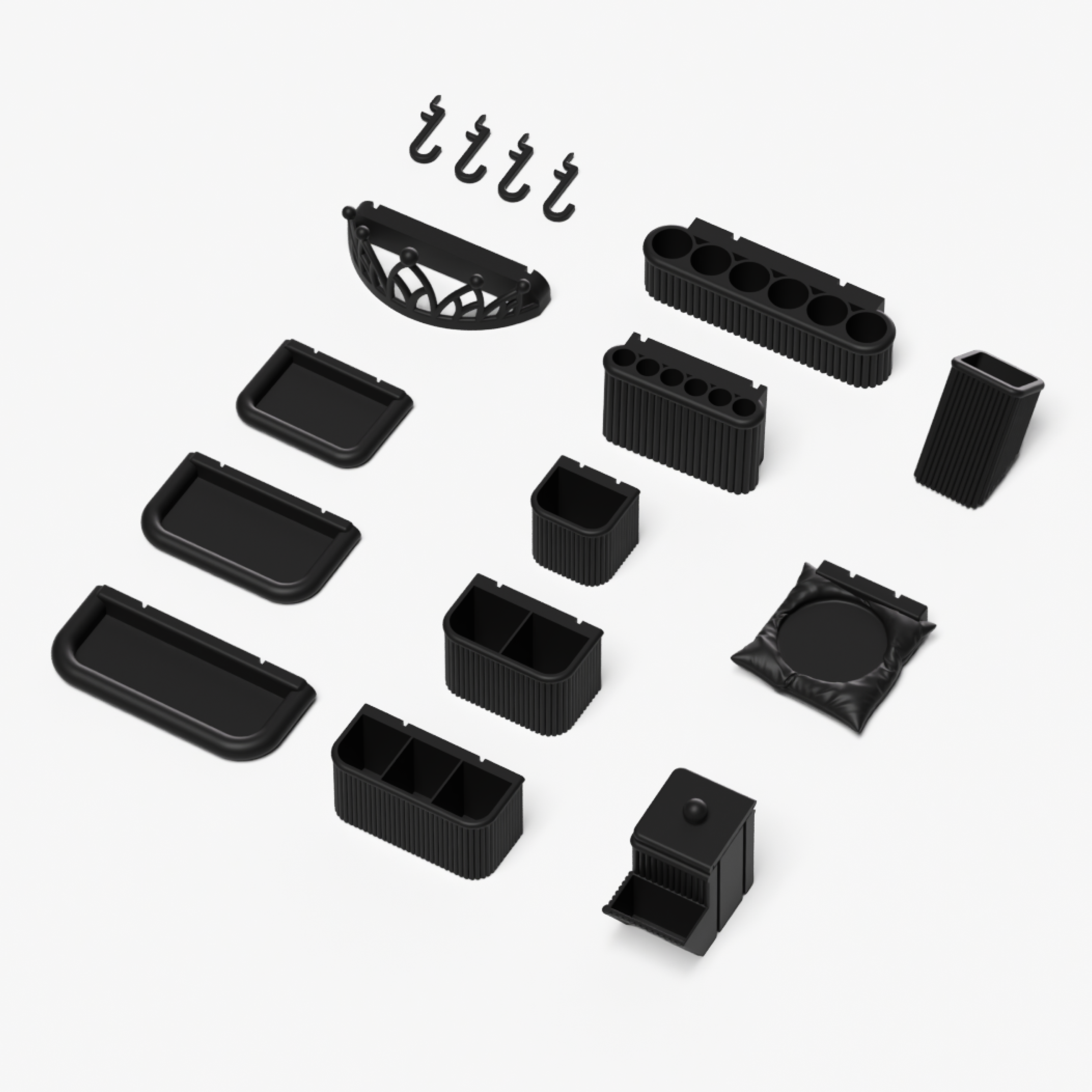 Beauty Organizer Set Compatible with IKEA Skådis – Pegboard Accessories | No Tools Required | 6/8/10/13 Piece 4 Options