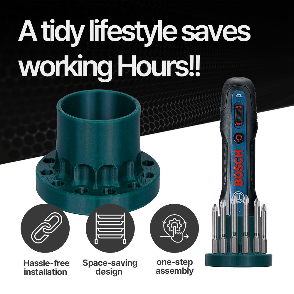 Bosch Go Stand – Compact and Portable Bosch GO Stand – Store Bosch GO and Multiple Bits Together - Power Tool