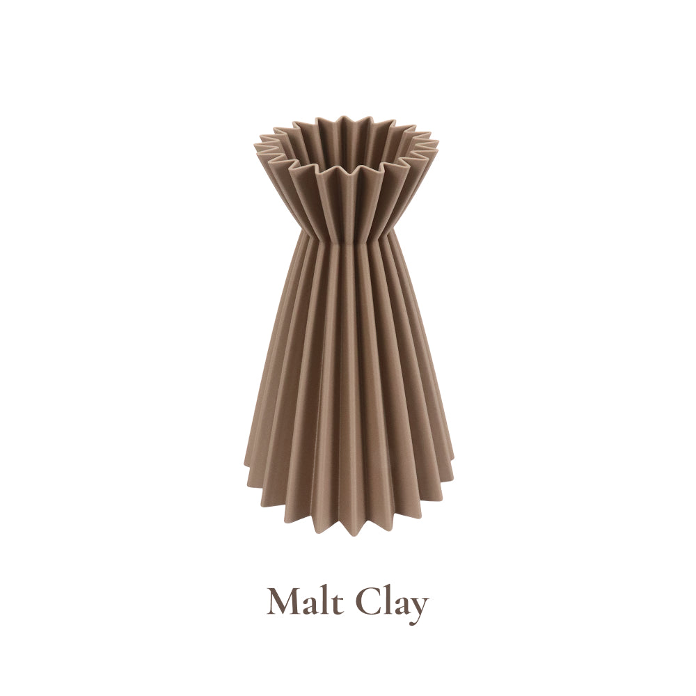 Modern Sculptural Pleated Vase – Elegant Home Decor Accessory