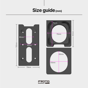 Cordless Drill Wall Holder – Compatible with Universal Brands – PETG Organizer Mount – Easy Installation for Garage