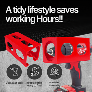 Cordless Drill Wall Holder – Compatible with Universal Brands – PETG Organizer Mount – Easy Installation for Garage