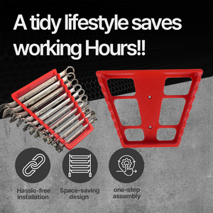 Craftsman Raised Panel Wrench Organizer – 8PCS / 9PCS / 10PCS – Wall or Drawer Mount – Durable Holder - Hand Tool