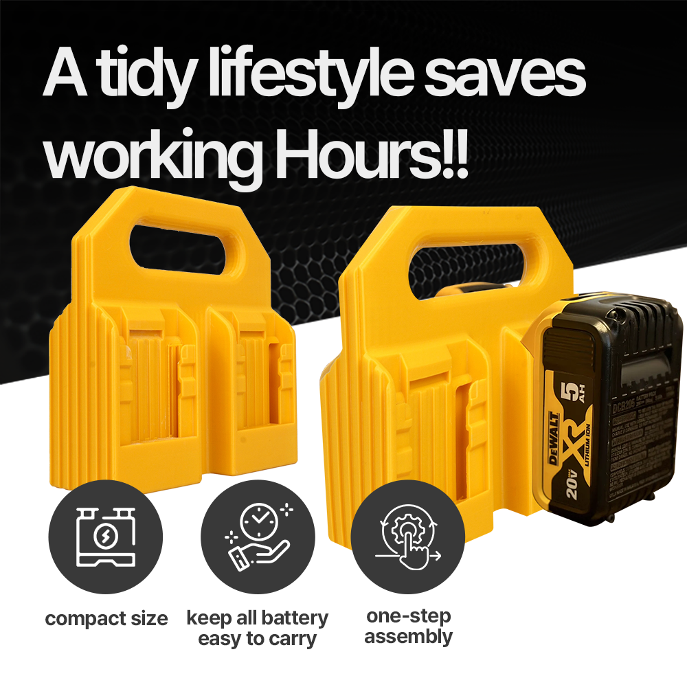 DeWALT Battery Caddy Holder 4 Pack – DeWalt Battery Caddy Holder 4 Pack – Carry multiple batteries with ease keep
