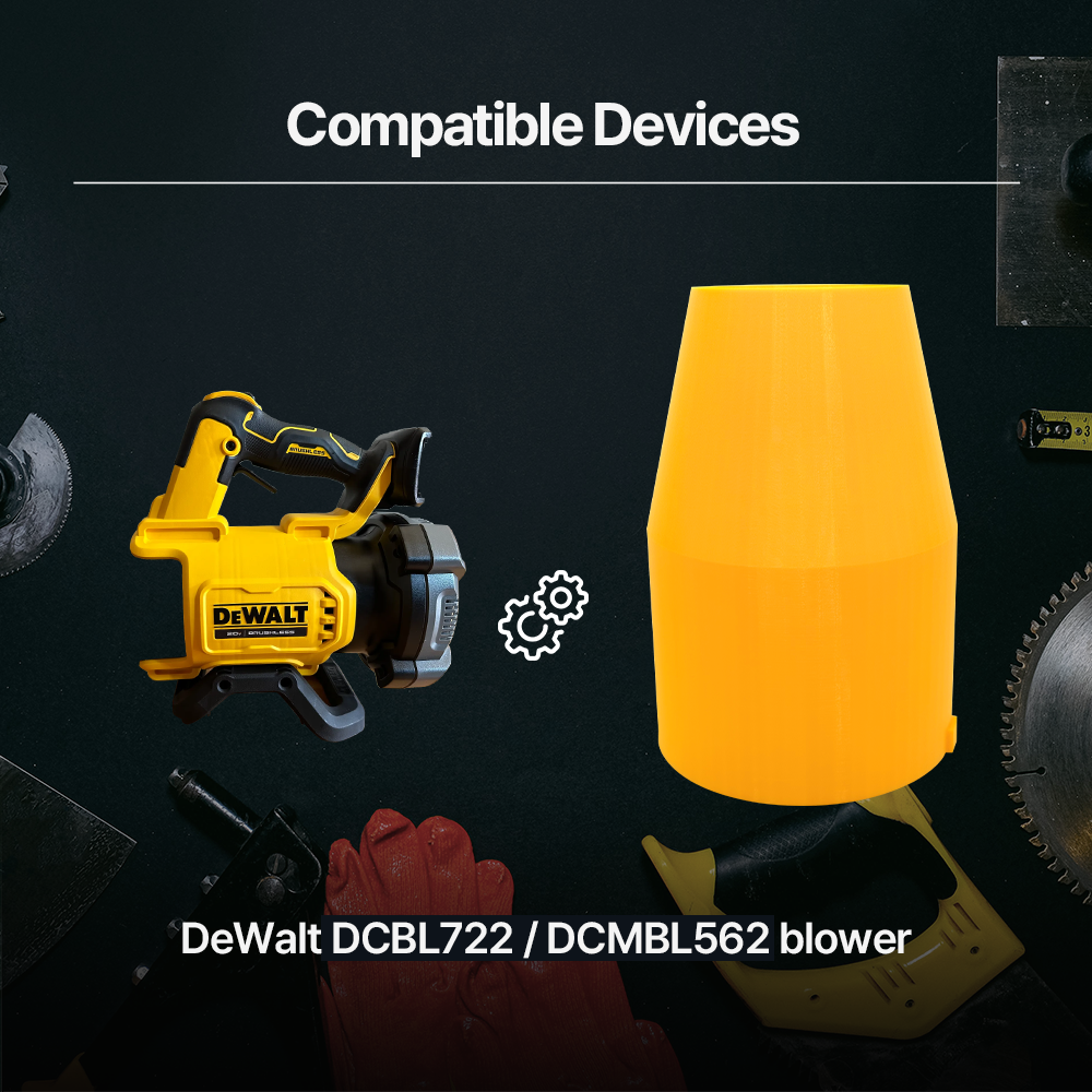 DeWalt DCBL722 Stubby Nozzle Compact Blower Attachment for DeWalt Cordless Tools & Yard Work - Power Tool Accessories