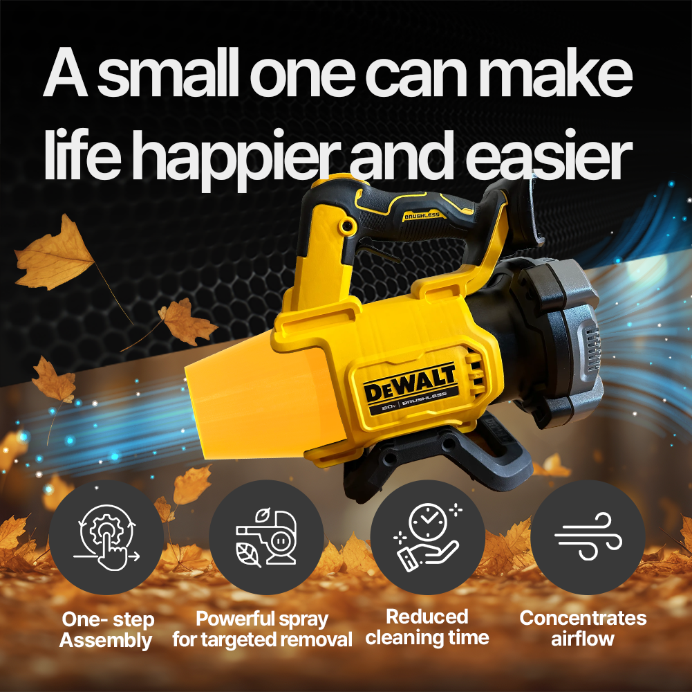 DeWalt DCBL722 Stubby Nozzle Compact Blower Attachment for DeWalt Cordless Tools & Yard Work - Power Tool Accessories
