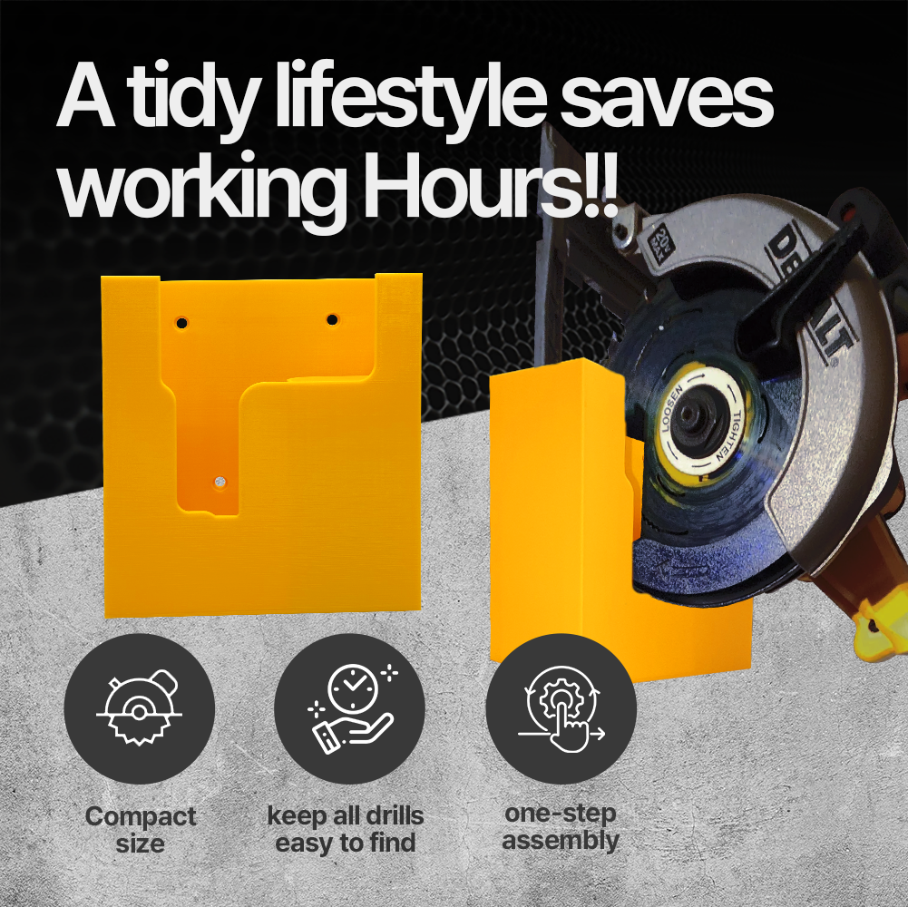 DeWalt DCS391 Circular Saw Wall Mount Hanger – Heavy-Duty Storage Bracket for Secure & Space-Saving Workshop