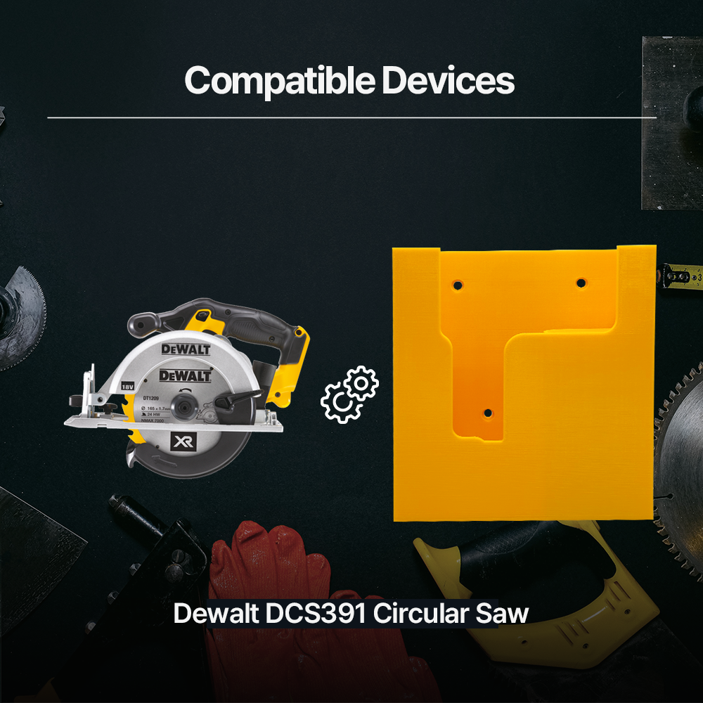 DeWalt DCS391 Circular Saw Wall Mount Hanger – Heavy-Duty Storage Bracket for Secure & Space-Saving Workshop