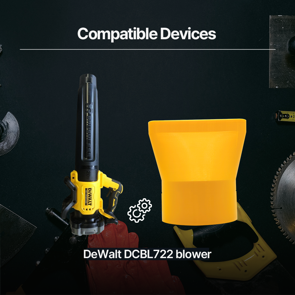 DeWalt Leaf Blower Concentrator Nozzle Attachment – High-Velocity Airflow for Precision Cleaning & Debris Removal Fits
