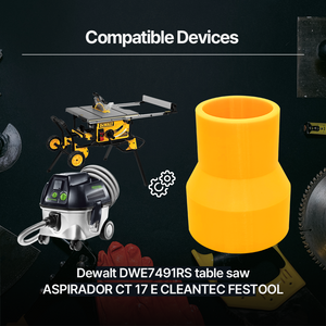 Dewalt table saw vacuum adaptor – Dust extraction adaptor for DeWalt table saw – Efficient dust collection for work