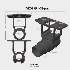 Drill/Driver Hanger Holder for Big Batteries – Drill/Driver and Large Battery Hanger – Store Most Drills/Drivers