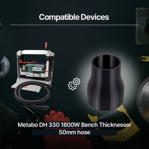 Dust Collection Adapter for Metabo DH 330 Planer – Connects to 50mm Hose – Durable PETG Dust Port Fitting - Power Tool