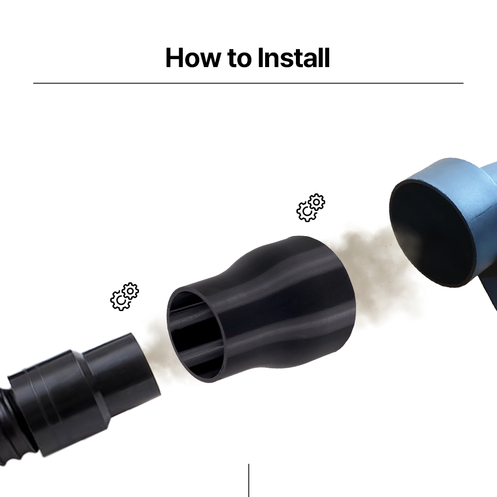 Dust Collection Adapter for Metabo DH 330 Planer – Connects to 50mm Hose – Durable PETG Dust Port Fitting - Power Tool