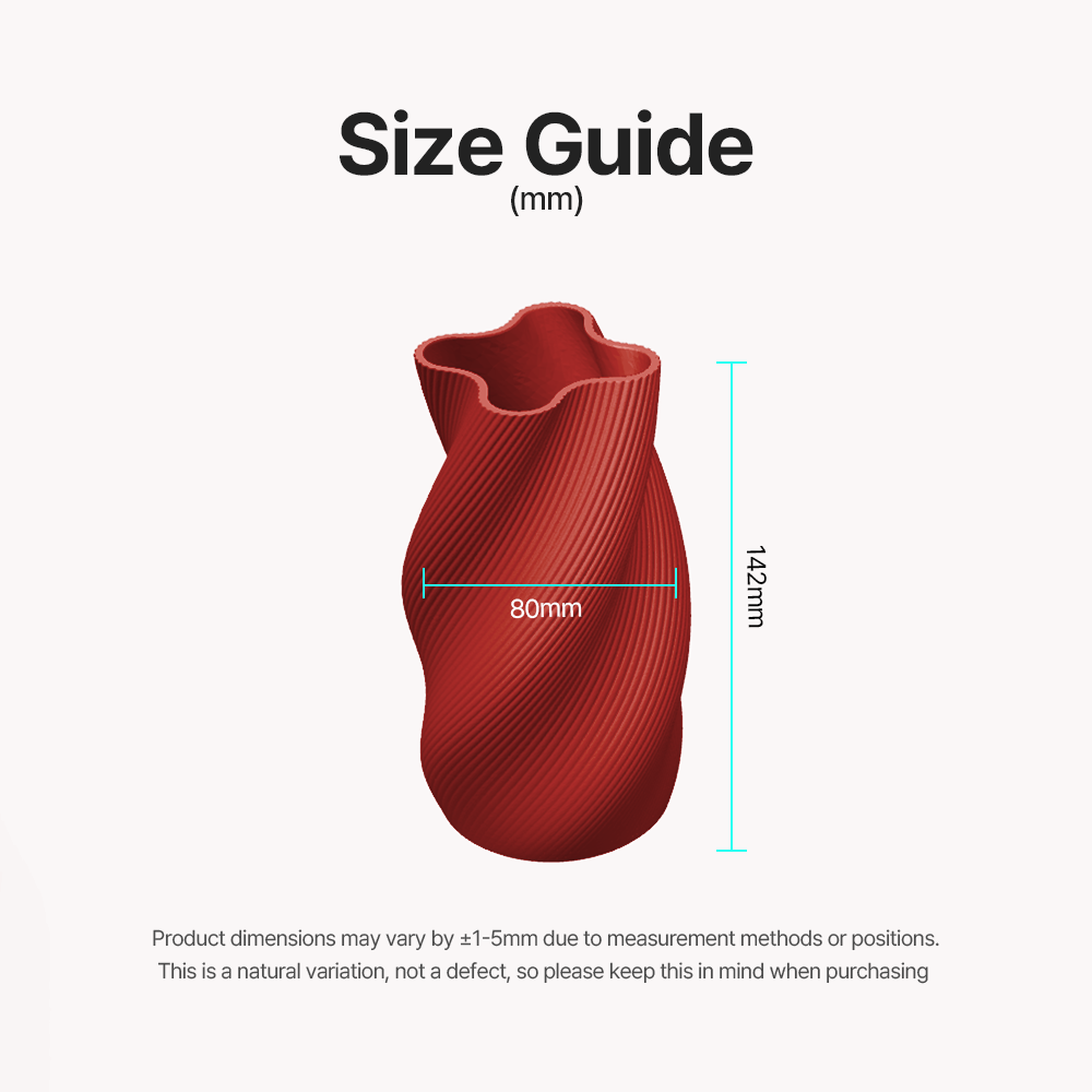 Elegant Spiral Ridged Vase – Modern Decorative Vase with Spiral Ridge Design Elegant Tabletop Flower Vase for Home