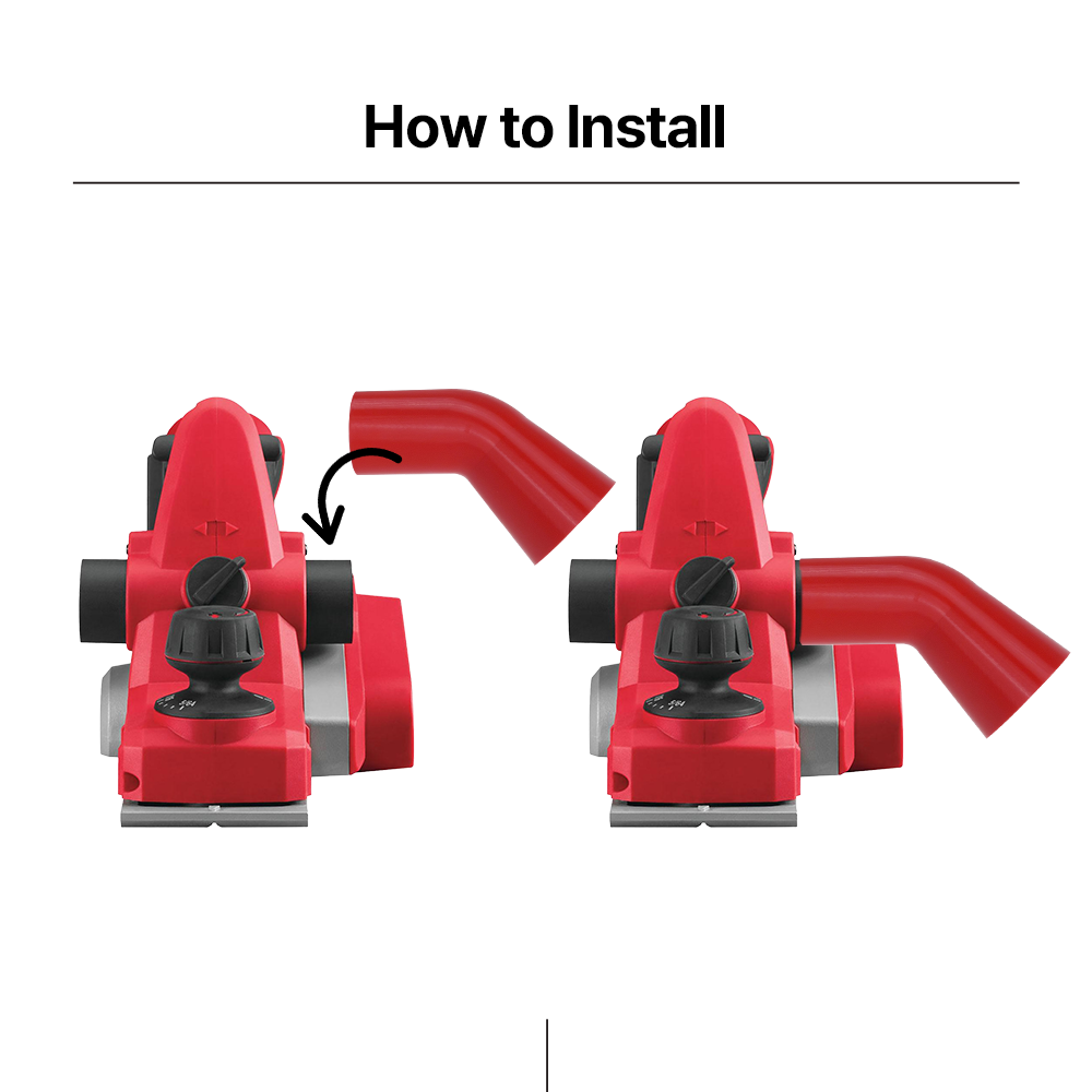 Exhaust Port Adapter for Milwaukee Planer – Compatible Dust Collection Fitting for Clean Workspace – Durable PETG