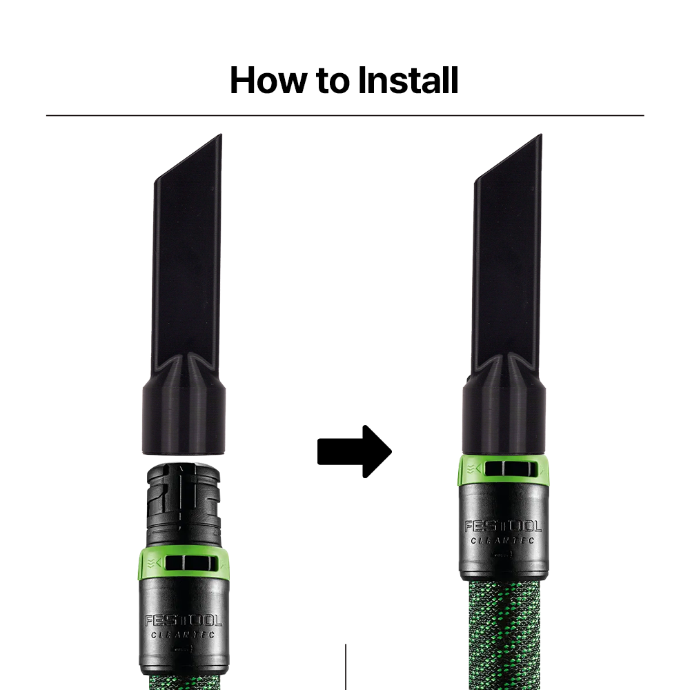 Festool shop Vac Crevice Nozzle - Precision-Fit Shop Vac Nozzle for Festool Securely attaches for optimal dust