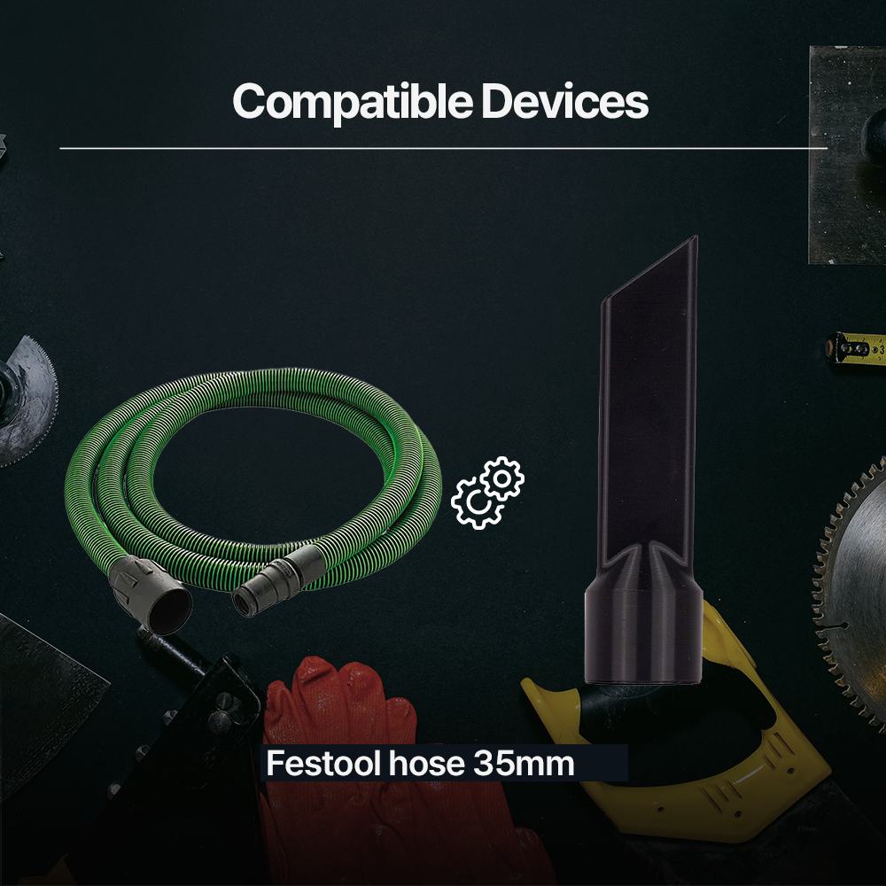 Festool shop Vac Crevice Nozzle - Precision-Fit Shop Vac Nozzle for Festool Securely attaches for optimal dust