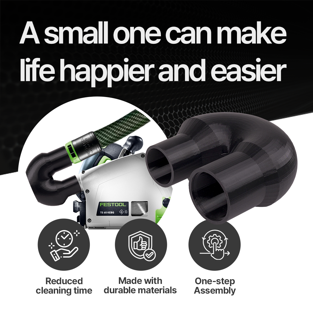 Festool elbow – Festool Dust Extractor Hose Adapter – Efficient Connection for Seamless Dust Collection - Power Tool